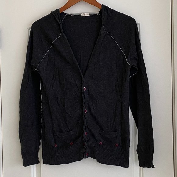 Moth for Anthropologie Hooded Cardigan Sweater - Picture 1 of 9